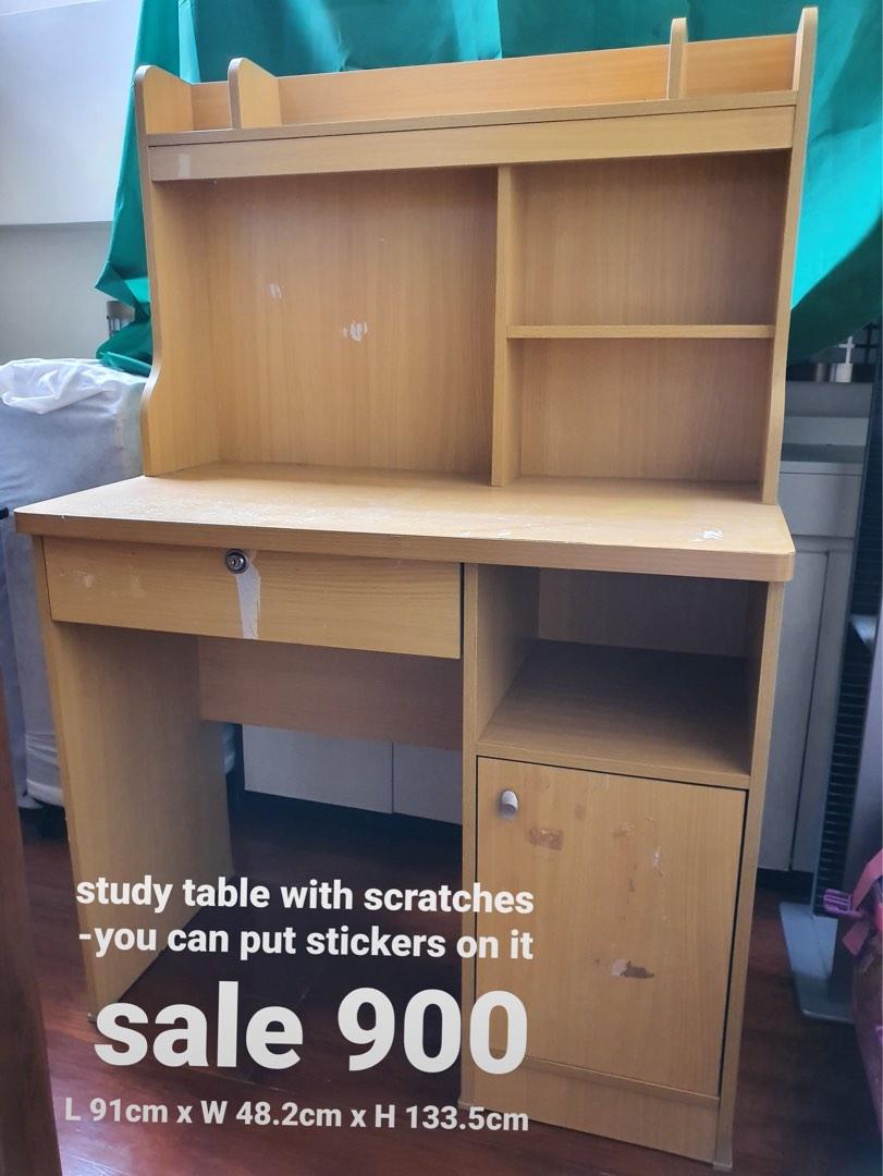Big Study Table, Furniture & Home Living, Office Furniture & Fixtures ...
