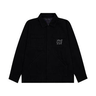 Louis Vuitton, Jackets & Coats, Louis Vuitton X Nigo Monogram Crazy Denim  Workwear Jacket By Virgil Abloh 48