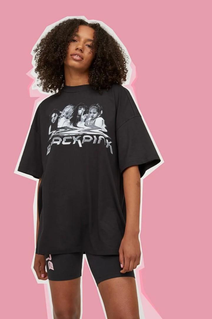 Blackpink h&m t shirt Clearance