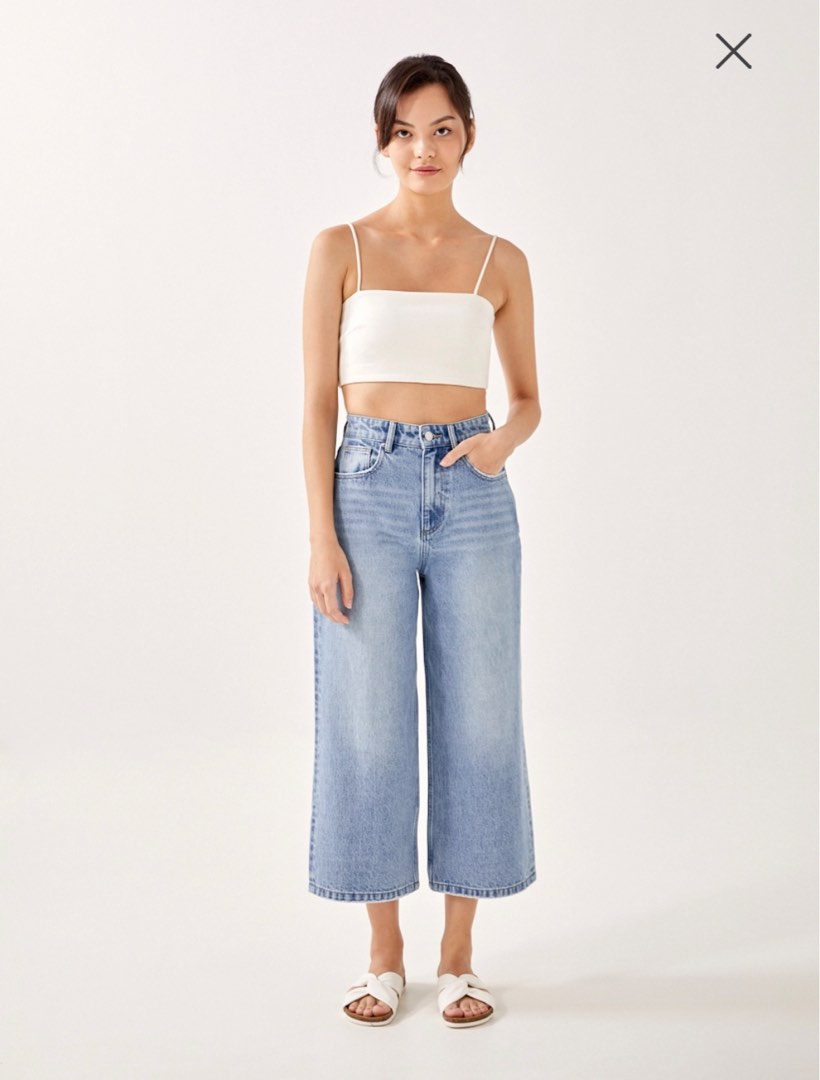 BNWT Love Bonito Hailee Classic Denim Culottes, Women's Fashion