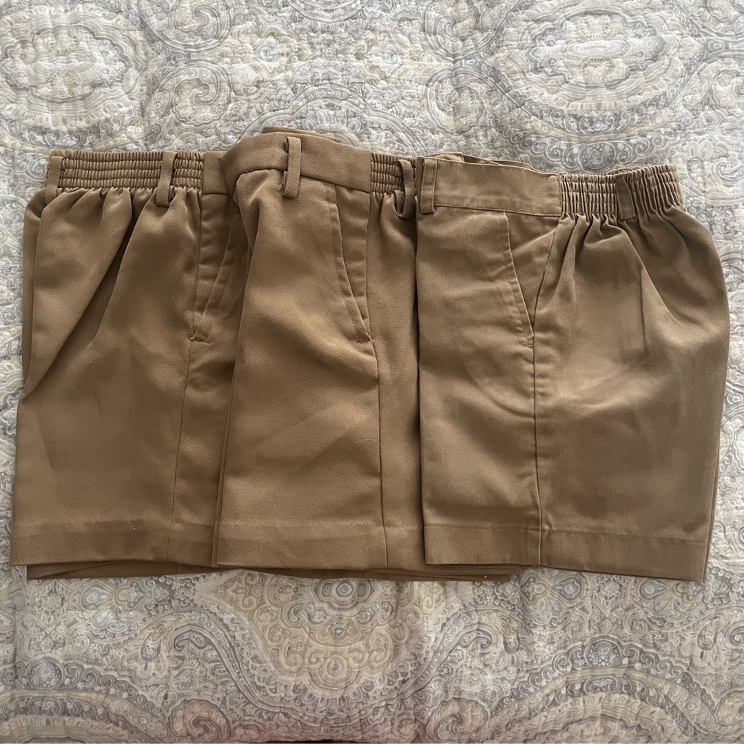 Boys Khaki Shorts Uniform, Babies & Kids, Babies & Kids Fashion on