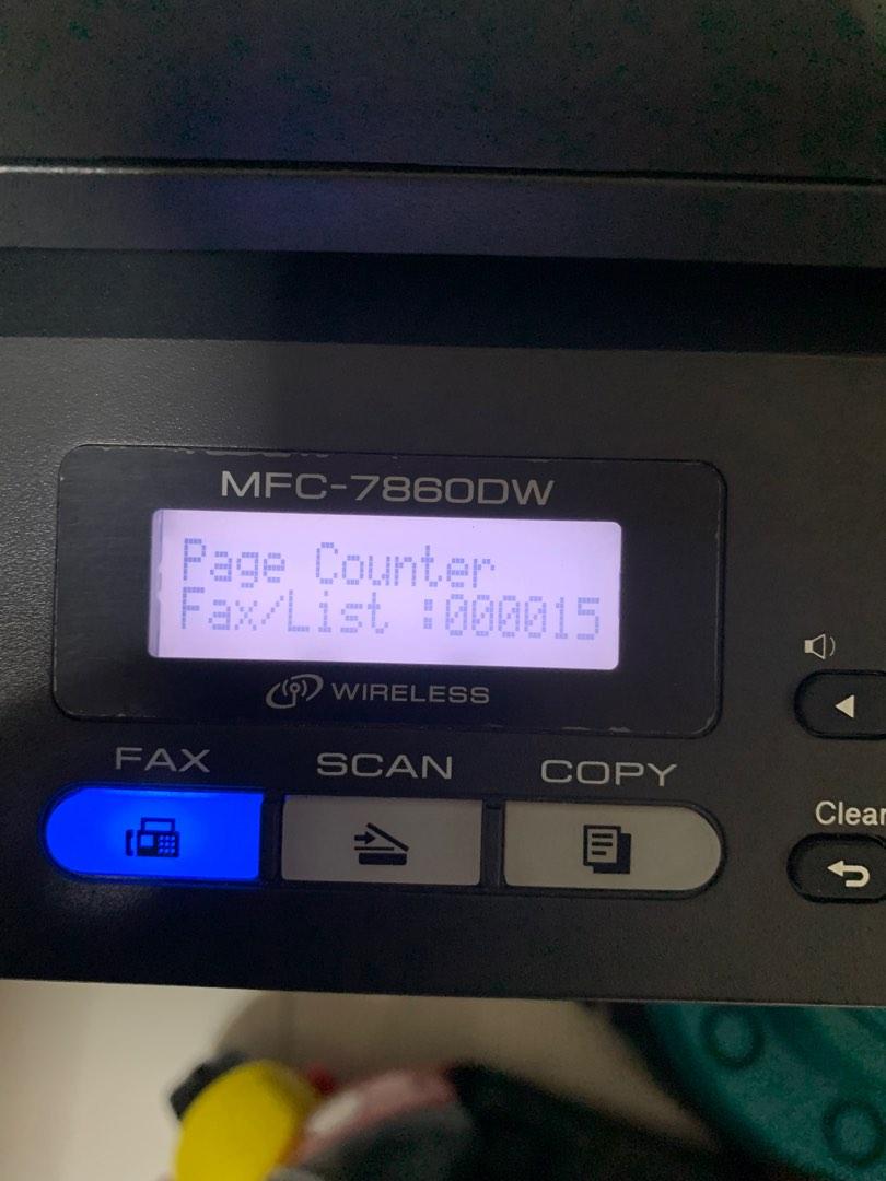 BROTHER MFC 7860 DW WIRELESS PRINTER, Computers & Tech, Printers ...