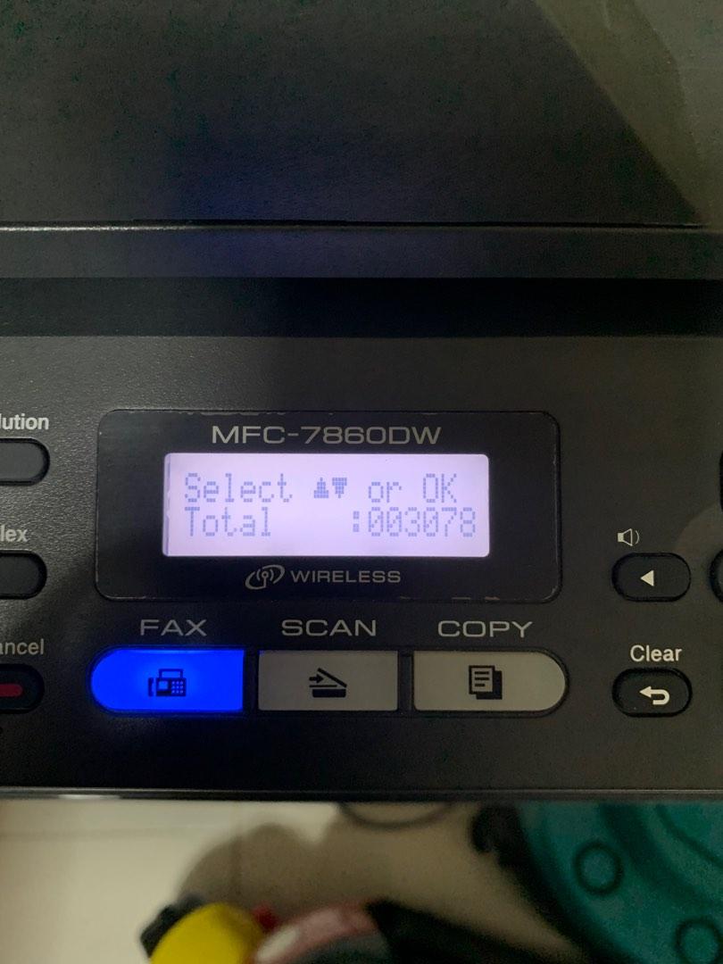 BROTHER MFC 7860 DW WIRELESS PRINTER, Computers & Tech, Printers