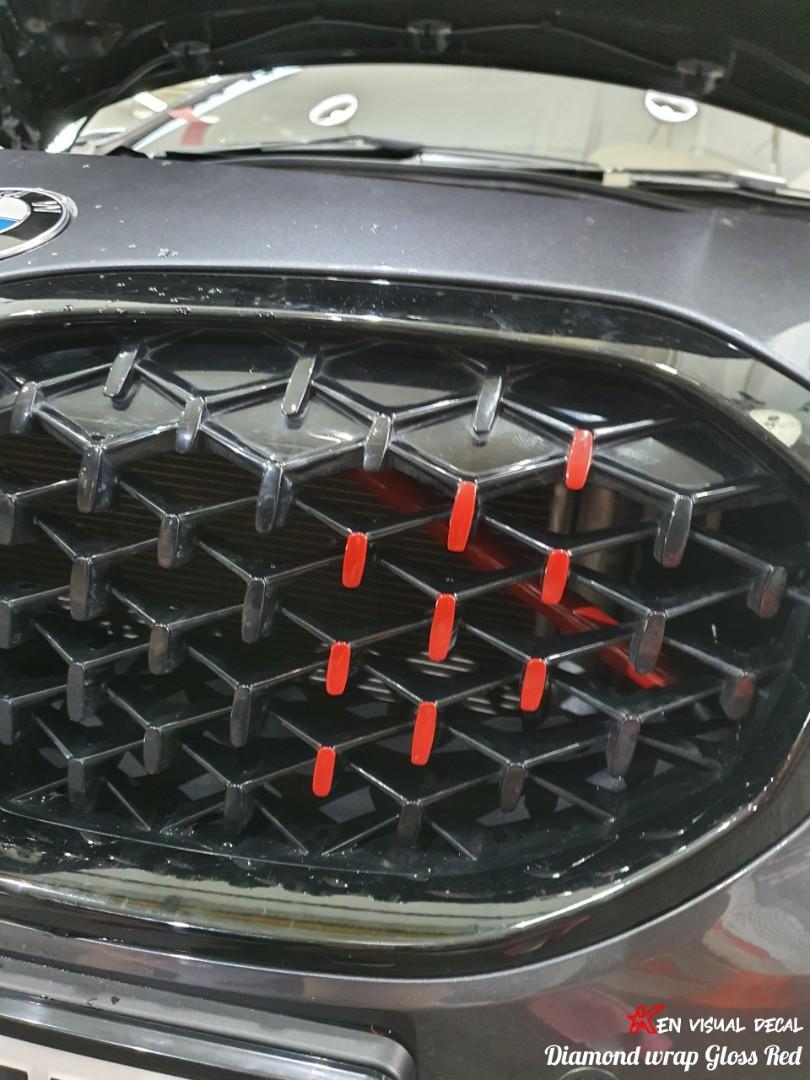Car Wrap Customise Grill Wrap, Car Accessories, Car & Services on Carousell
