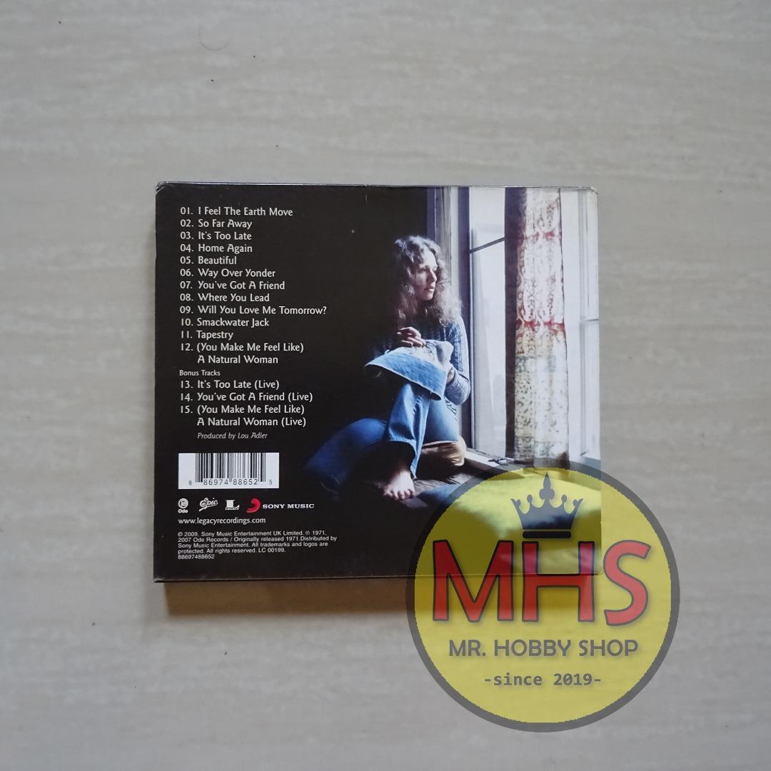 Carole King Tapestry CD (100% Original Copy) (Category: Vinyls) located in Valenzuela. Submitted by mrhobbyshop (Listing ID 1190379208, Image 3). Description: Tapestry Carole King - Tapestry album cover Genre: Rock, Pop Style: Pop Rock, Vocal Year: 1971 Made in the UK Tracklists: I Feel The Earth Move So Far Away It's Too Late Home Again Beautiful Way Over Yonder You've Got A Friend Where You Lead Will You Love Me Tomorrow? Smackwater Jack Tapest