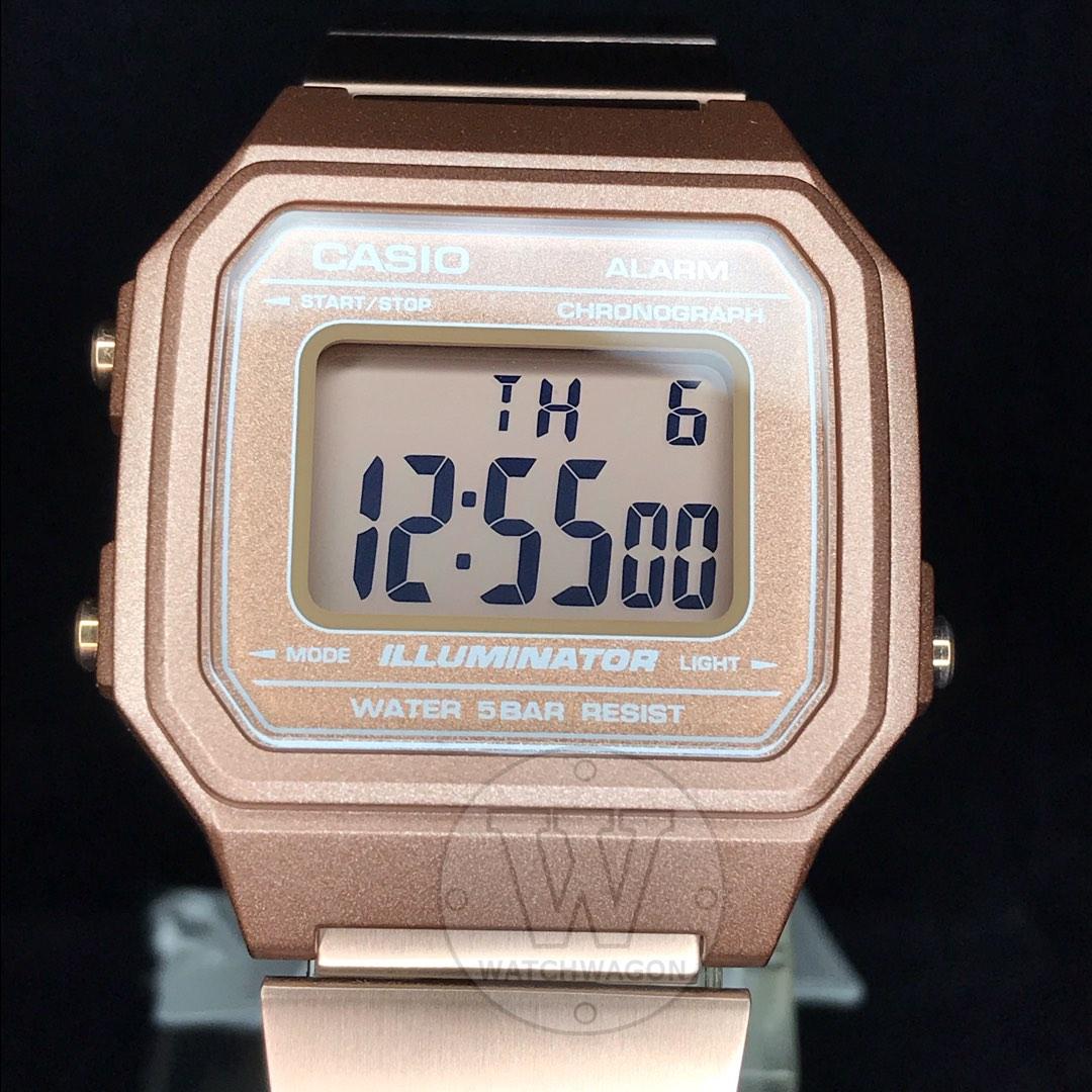 Casio B650WC 5A Classic Rose Gold Tone Ladies Digital Dress Watch B650WC 5A B650 B650WC5A
