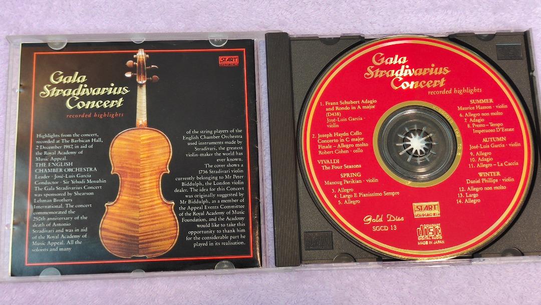 CD聖經發燒示範碟 Gala Stradivarius Concert 名琴的饗宴 (內圈碼:1A2 TO) 日本東芝24K黃金CD 照片瀏覽 2