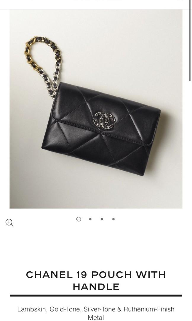 chanel pouch with handle