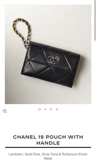 chanel pouch with handle