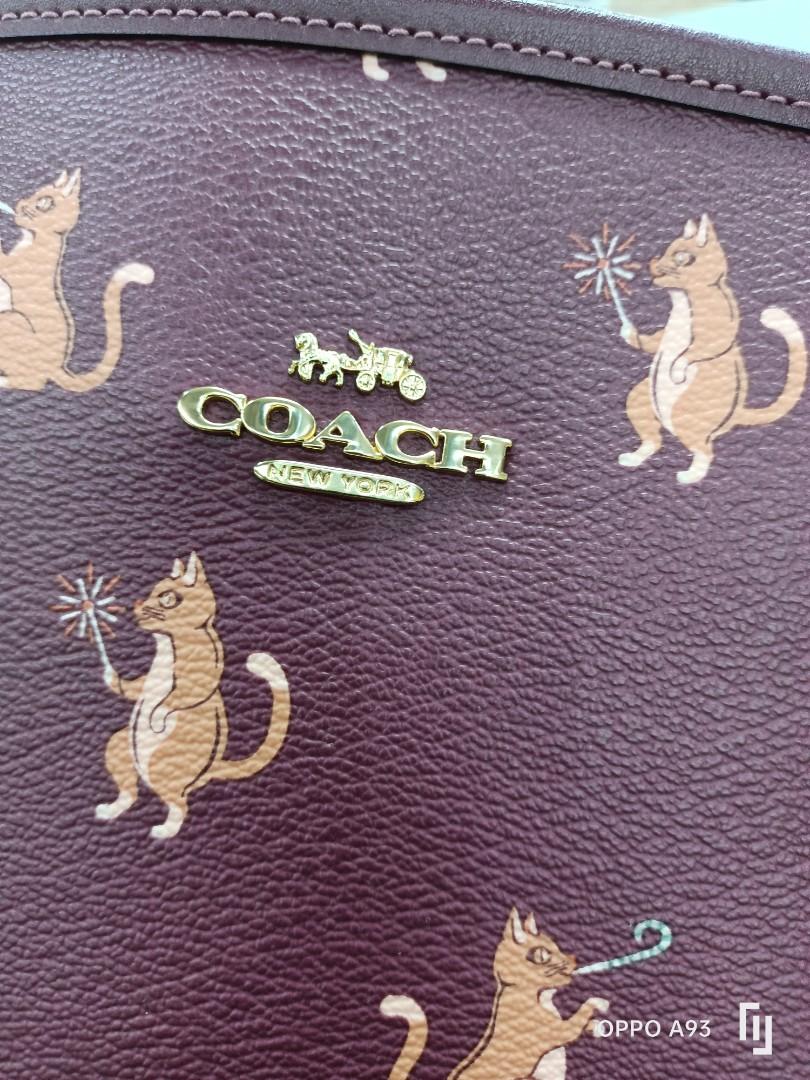 Coach party cat tote store