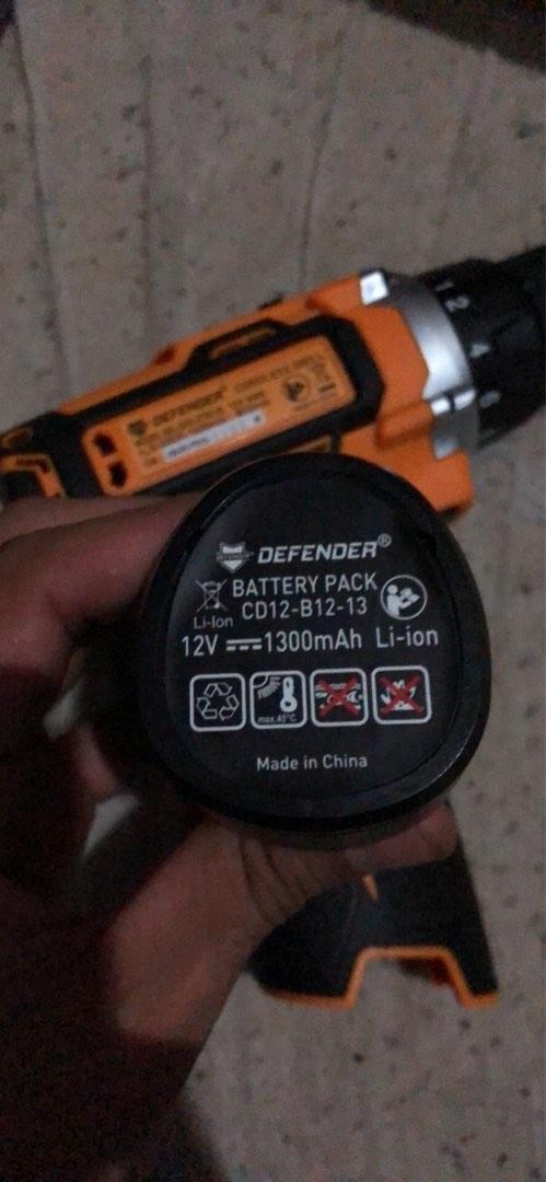 Defender cordless 2025 drill 12v