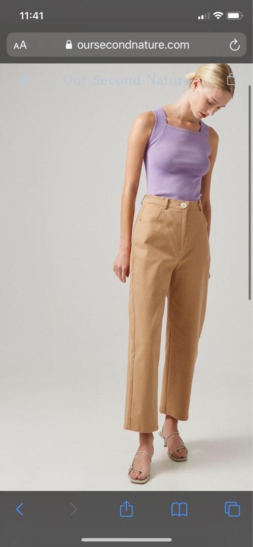 Cotton Stretch Full-Length Pants