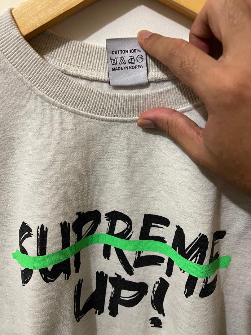 Crewneck Supreme Made In Korea Fesyen Pria Pakaian Atasan di Carousell