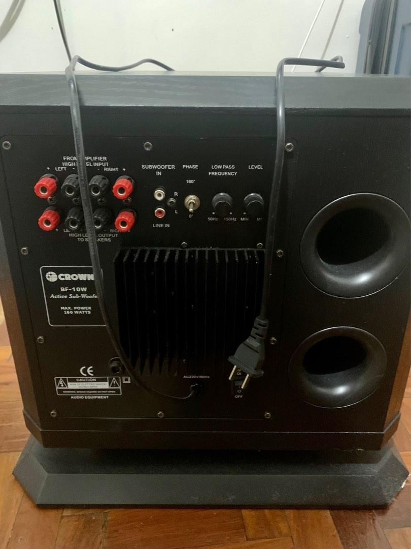 Crown 10” Powered Subwoofer BF-10W (Category: Soundbars, Speakers & Amplifiers) located in Quezon City. Submitted by euge.ph (Listing ID 1190500248, Image 3). Description: Like new and seldom used. Bought a few months ago. 10” speaker 150W 220V Great for your budget home theater setup and for music listening too. For sale only..