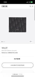 Dior wallet