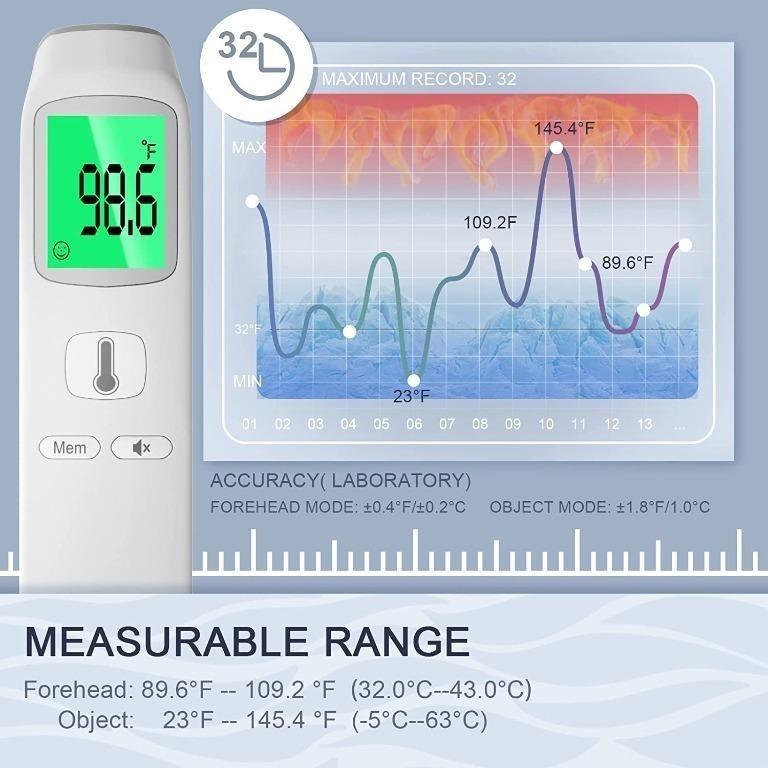 DISEN Forehead Thermometer Touchless Infrared Digital Thermometer