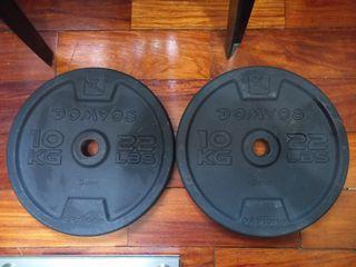 DOMYOS weight plates 10KG/22LBS