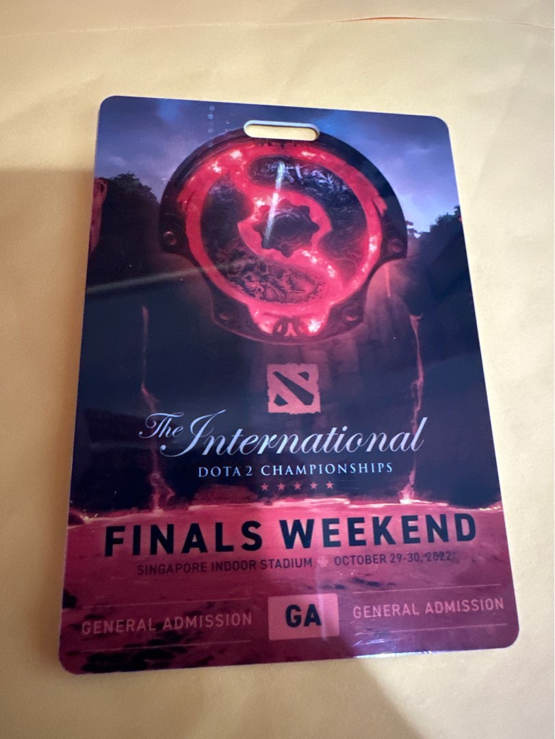 Dota 2 TI Finals ticket, Tickets & Vouchers, Event Tickets on Carousell