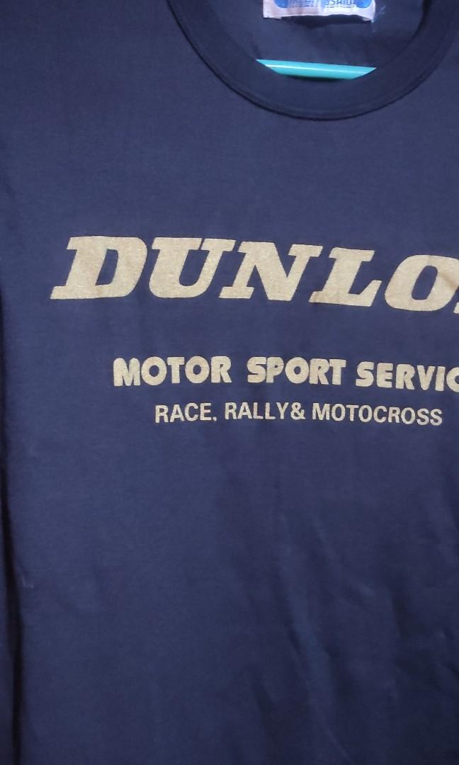 Dunlop tires vintage 80's t-shirt authentic mint condition Japan release,  Men's Fashion, Tops  Sets, Tshirts  Polo Shirts on Carousell