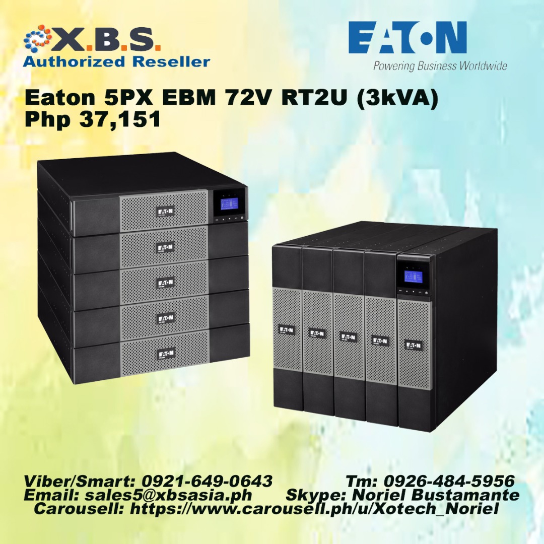 Eaton 5PX EBM 72V RT2U (3kVA) EBM, Computers & Tech, Office & Business