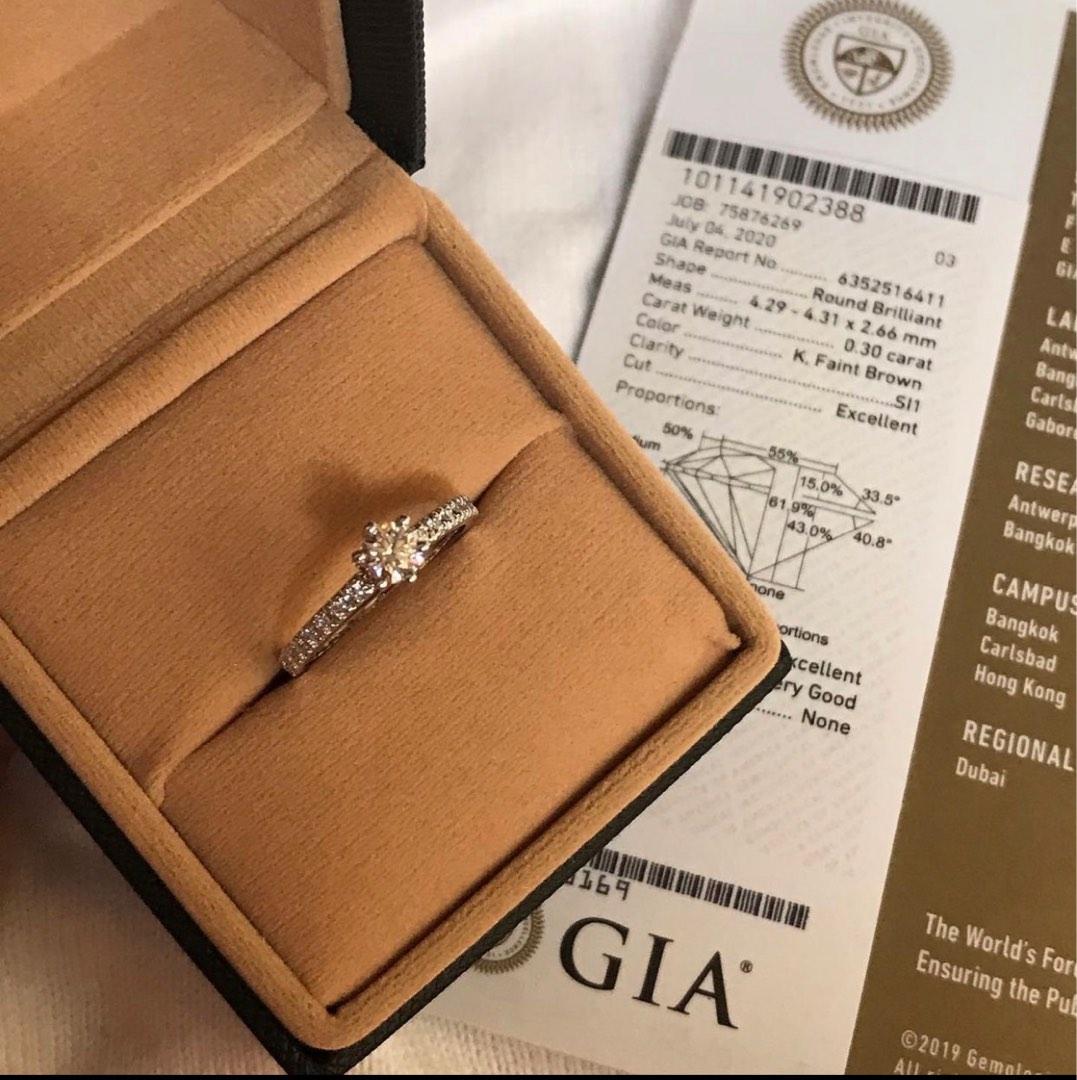 Engagement ring .30ct Gia Diamond (Category: Jewelry) located in Meycauayan. Submitted by rxn.roxas (Listing ID 1190480825, Image 3). Description: .30ct Diamond with gia certificate Made to order 10 - 15 days 14 K White gold 20 % downpayment & 80 % cod .
