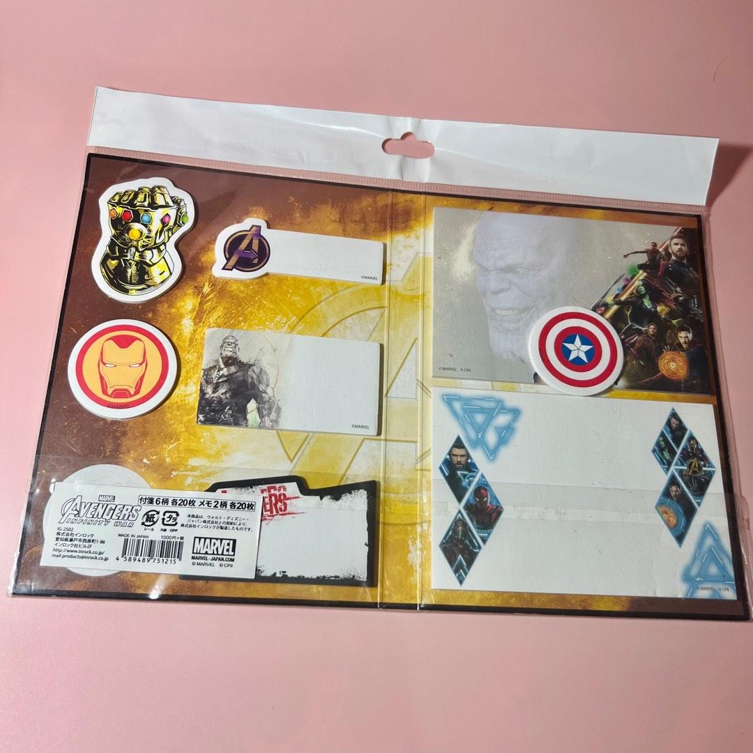 Exclusive Marvel Japan Infinity War sticky notes (6 patterns, 20 sheets ...