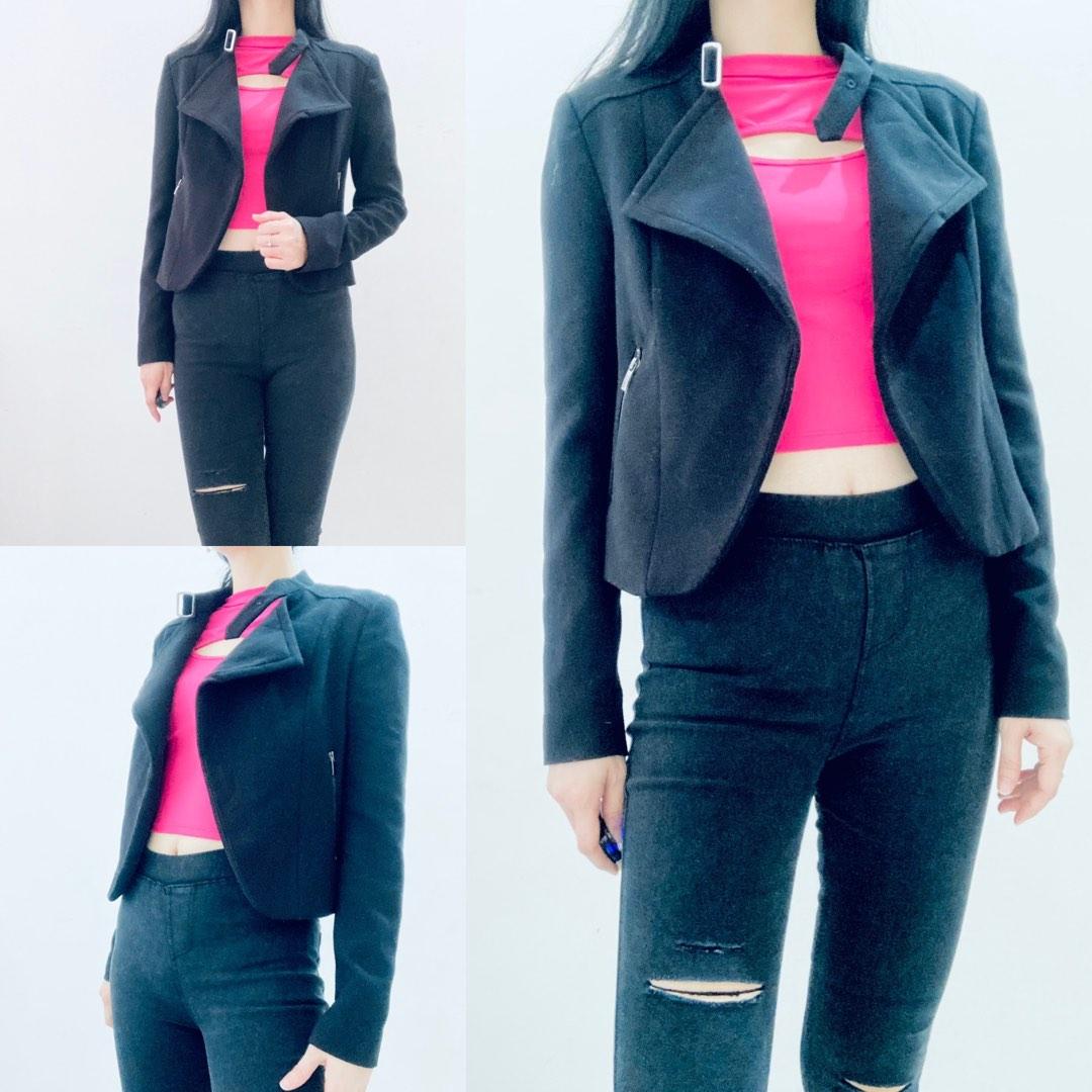 bomber with button up