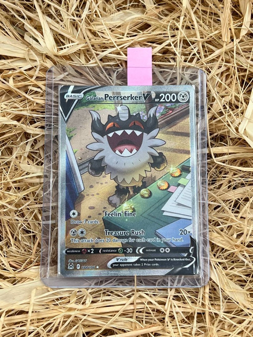 galarian Perrserker V Alt Art (Lost Origin), Hobbies & Toys, Toys