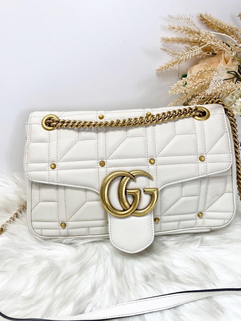 Gucci marmont 2025 medium white