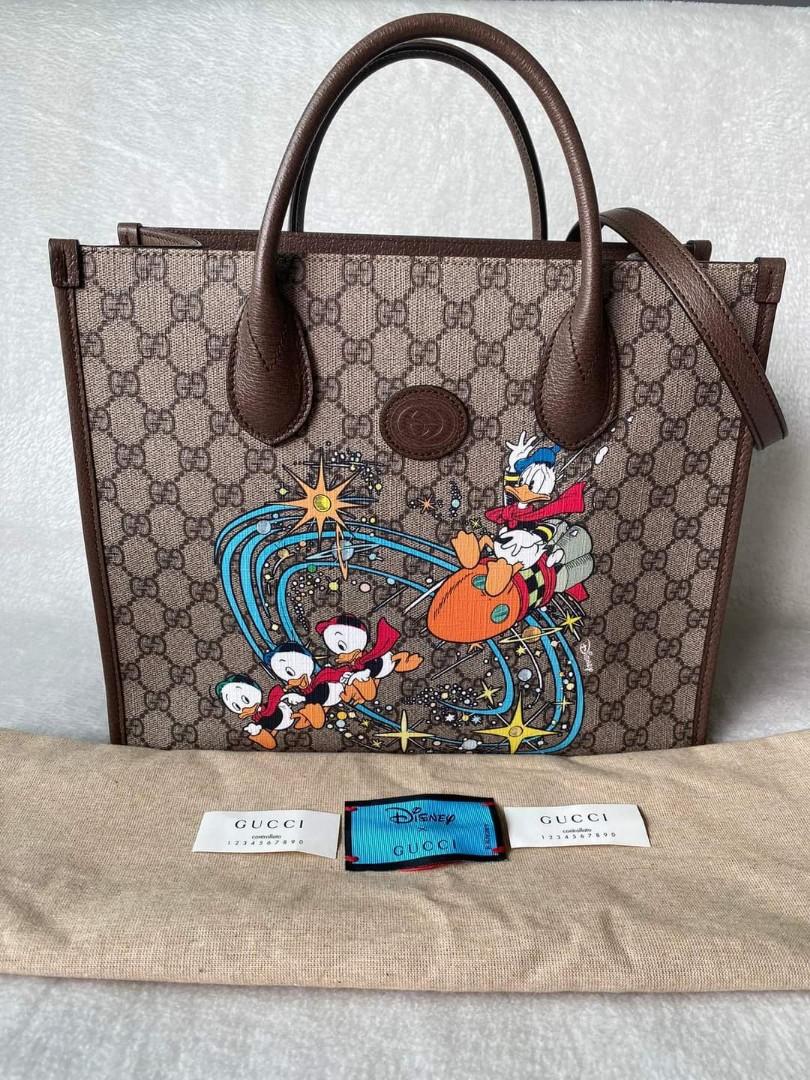 Gucci x Disney Donald Duck Tote Bag, Luxury, Bags & Wallets on Carousell
