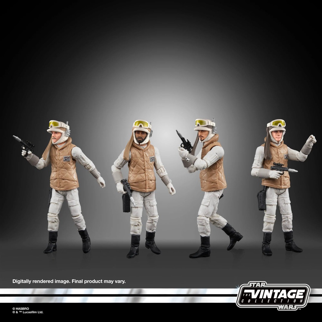 HASBRO STAR WARS THE VINTAGE COLLECTION REBEL SOLDIER (ECHO BASE BATTLE  GEAR) 4-PACK, Hobbies  Toys, Toys  Games on Carousell