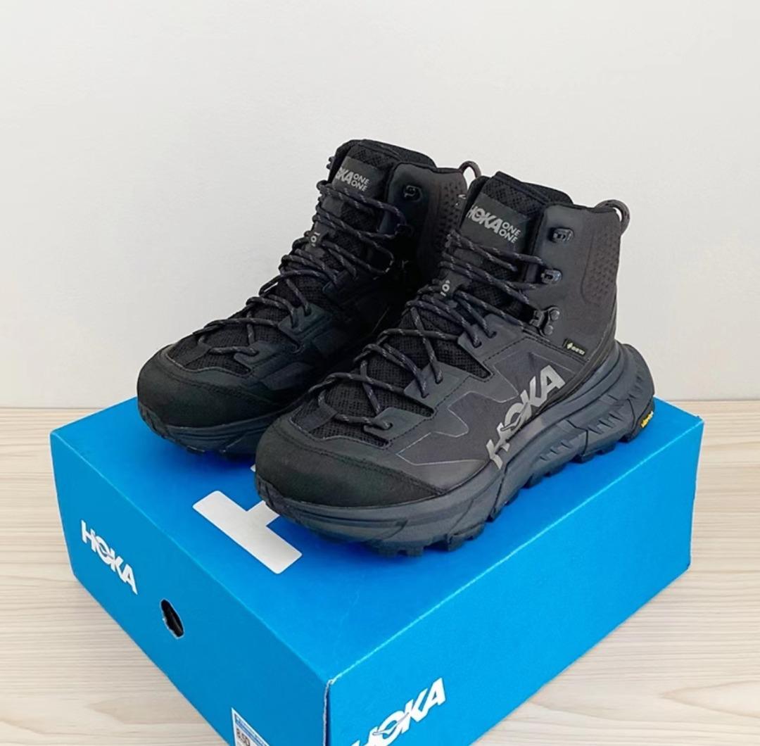 夏日特惠💙HOKA ONE ONE TenNine Hike GTX 高筒戶外鞋黑色💙, 男裝, 鞋