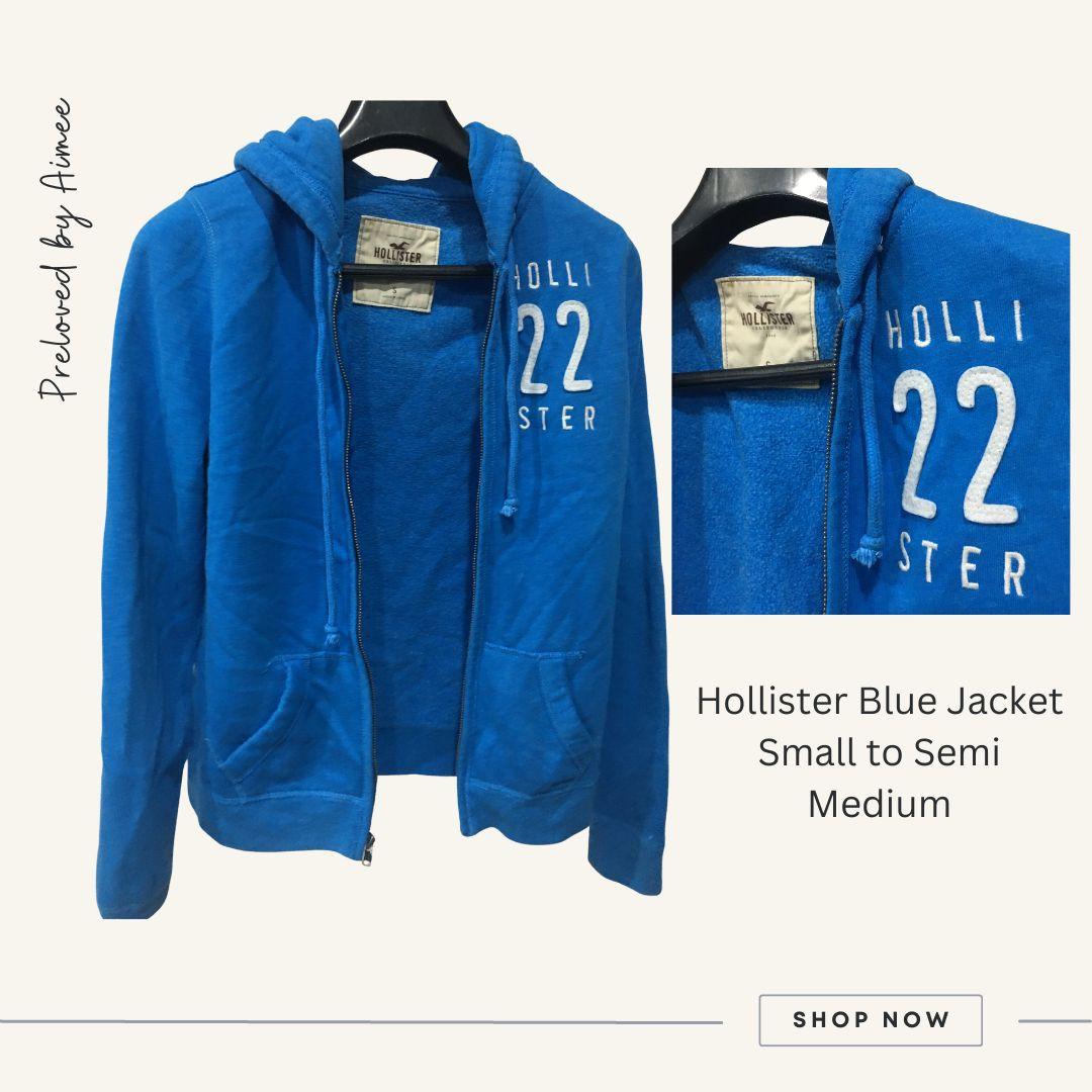 Hollister blue coat clearance