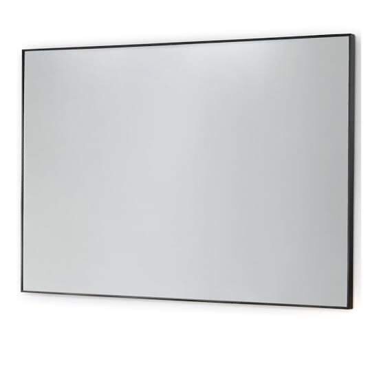 Horizontal Wall Mirror Black Frame (100cmx50cm), Furniture & Home