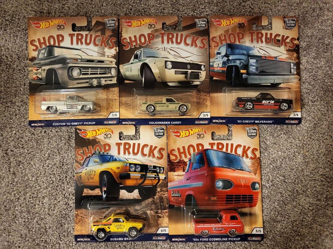 Hot Wheels Car Culture Shop Trucks Sets of 5 Hobbies Toys