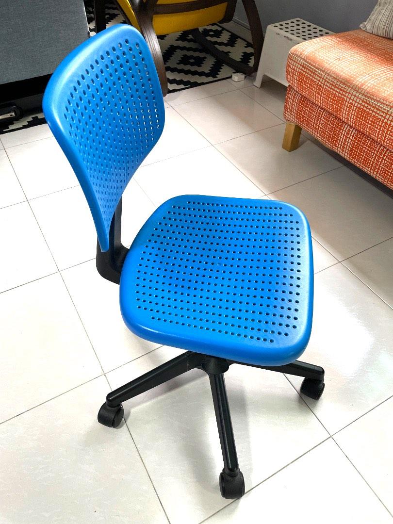 IKEA ALRIK Swivel Chair Blue, Furniture & Home Living, Furniture