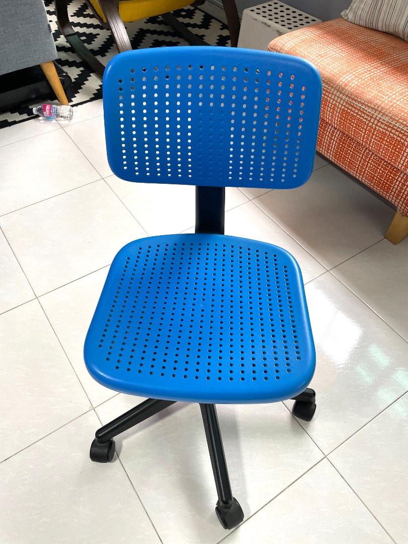 IKEA ALRIK Swivel Chair Blue, Furniture & Home Living, Furniture