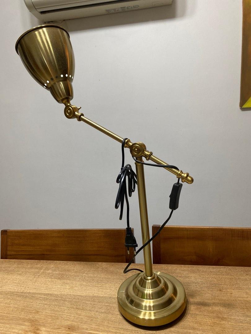 IKEA Gold Lamp BAROMETER, Furniture & Home Living, Lighting & Fans