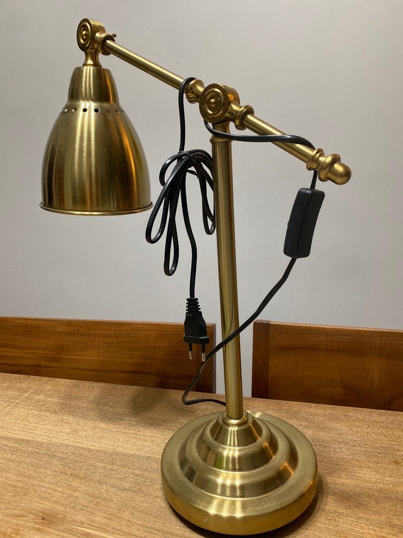 IKEA Gold Lamp BAROMETER, Furniture & Home Living, Lighting & Fans