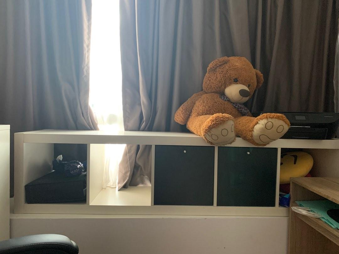 IKEA Kallax Single Shelf with Inserts, Furniture & Home Living