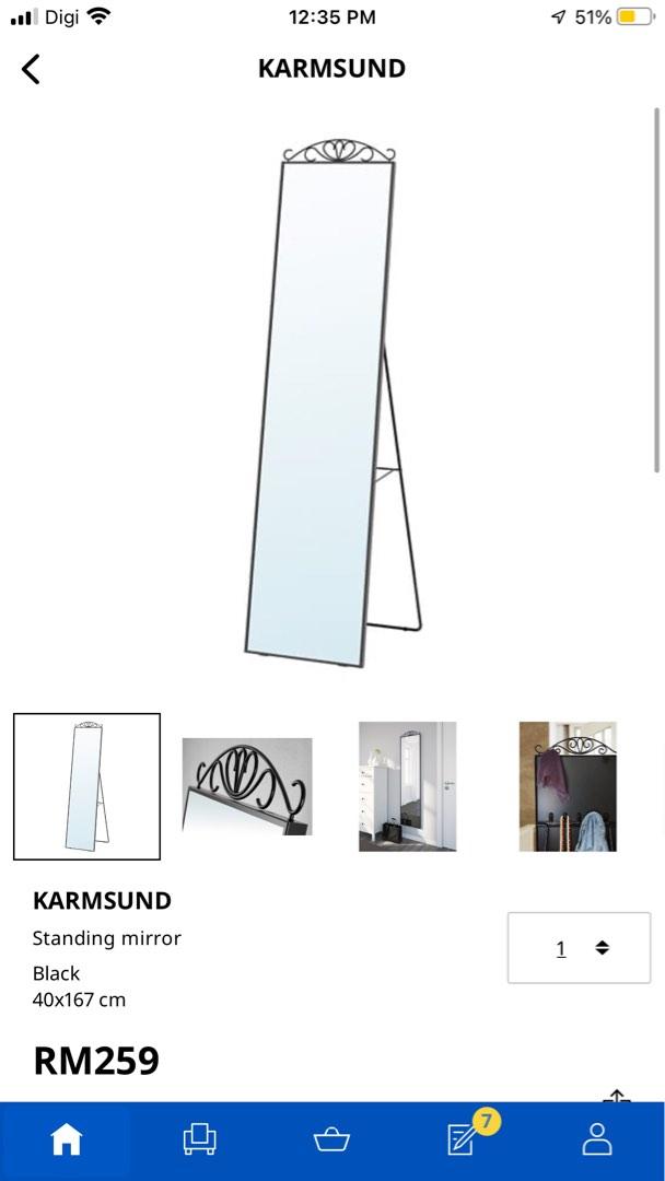 IKEA Karmsund Standing Mirror, Furniture & Home Living, Home Decor