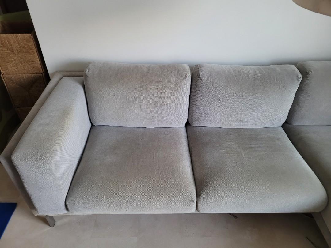 IKEA NOCKEBY 3seat sofa, Furniture & Home Living, Furniture, Sofas on Carousell
