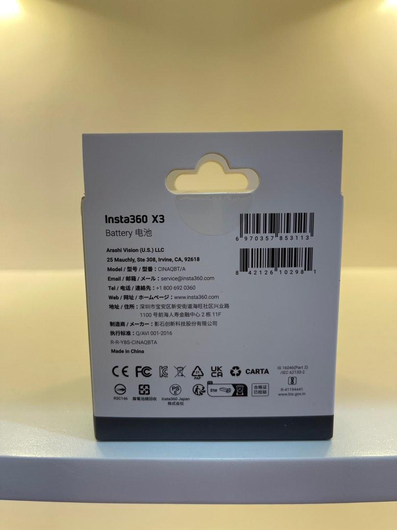 Insta360 - X3 Battery (Category: Batteries & Chargers) located in Pasig City. Submitted by techpartnerph (Listing ID 1190483363, Image 3). Description: ON SALE!!! Insta360 - X3 Battery ₱ 2,500.00 Original, Brand-new, and sealed 5 days store warranty and 1 year Apple warranty Cash on Delivery, LBC, and same day delivery Pick-up from our store in Pasig City We accept Credit card payments - Straight (visa or MasterCard) - Instalment (BDO/ Metrobank 