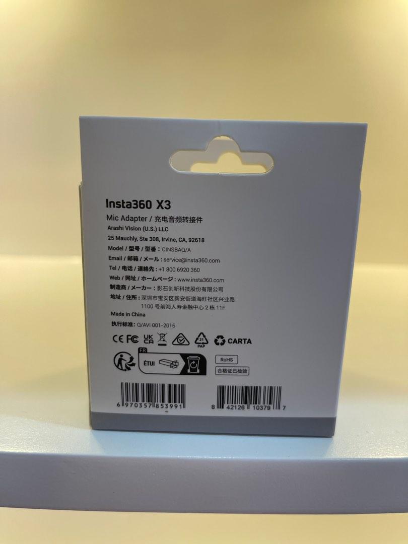 Insta360 - X3 Mic Adapter (Category: Other Photography Accessories) located in Pasig City. Submitted by techpartnerph (Listing ID 1190483695, Image 3). Description: ON SALE!!! Insta360 - X3 Mic Adapter ₱ 1,399.00 Original, Brand-new, and sealed 5 days store warranty and 1 year Apple warranty Cash on Delivery, LBC, and same day delivery Pick-up from our store in Pasig City We accept Credit card payments - Straight (visa or MasterCard) - Instalment