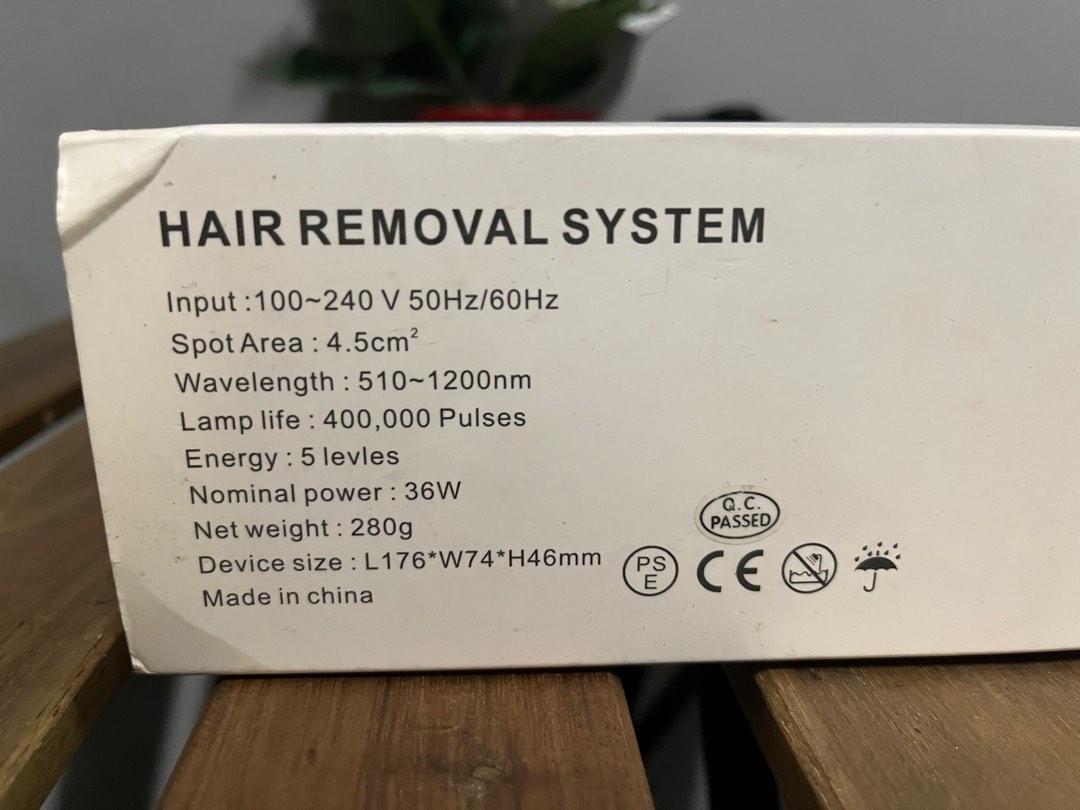 Intense pulse light hair removal system, Health & Nutrition, Medical