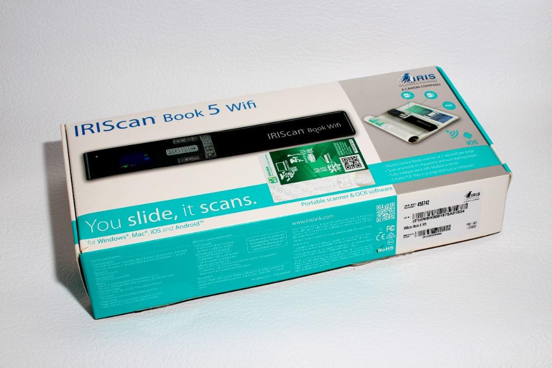 IRIScan Book 5 Wifi (Portable Scanner & OCR Software), 電腦＆科技