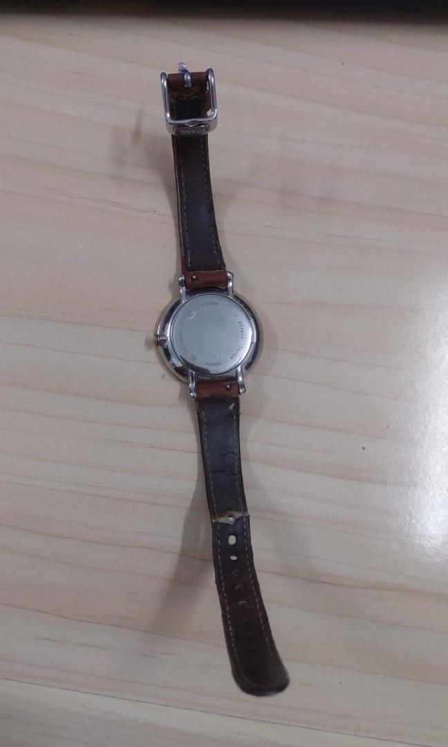 Jam Tangan Fossil Jacqueline Cedar Leather Watch, Women's Fashion