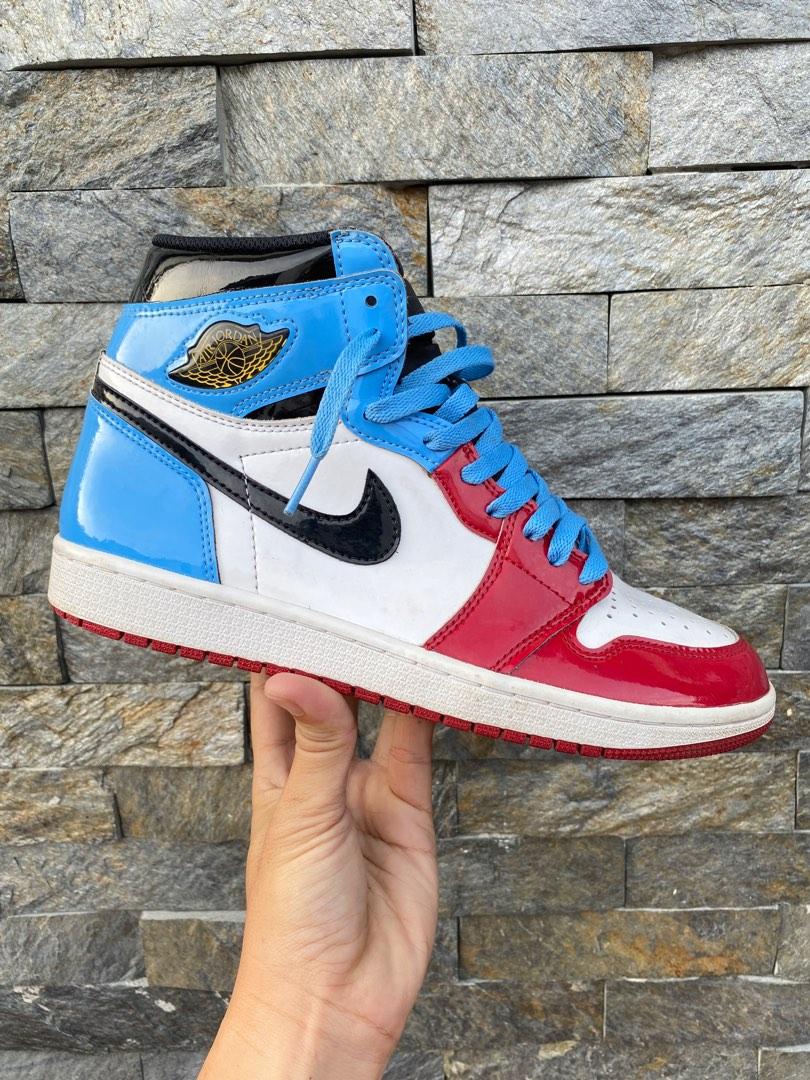 Jordan 1 High Fearless UNC Chicago, Men's Fashion, Footwear