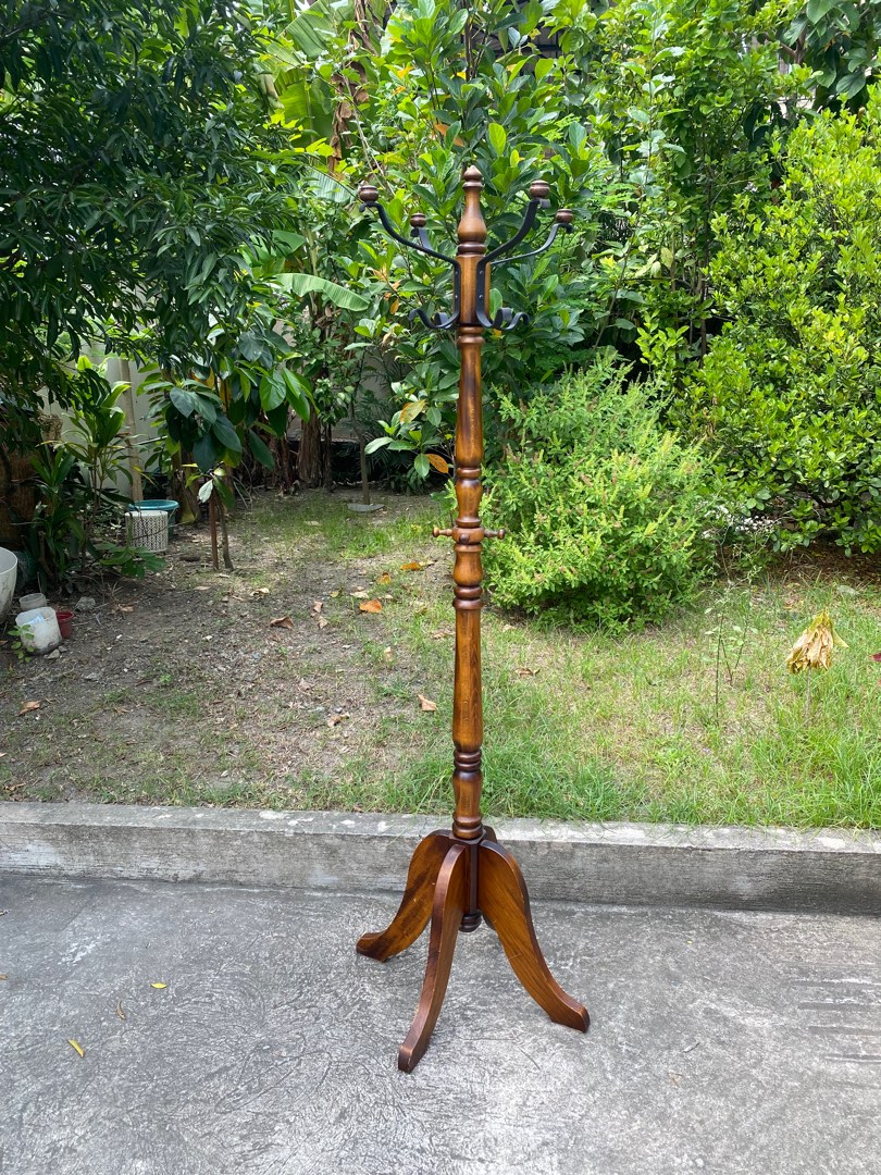 karimoku vintage wooden clothes rack, Furniture & Home Living, Home