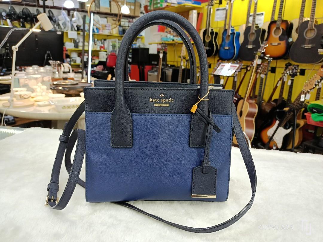 Kate Spade Black/Blue Leather Cameron Street Candace Shoulder Bag, Women's  Fashion, Bags & Wallets, Shoulder Bags on Carousell
